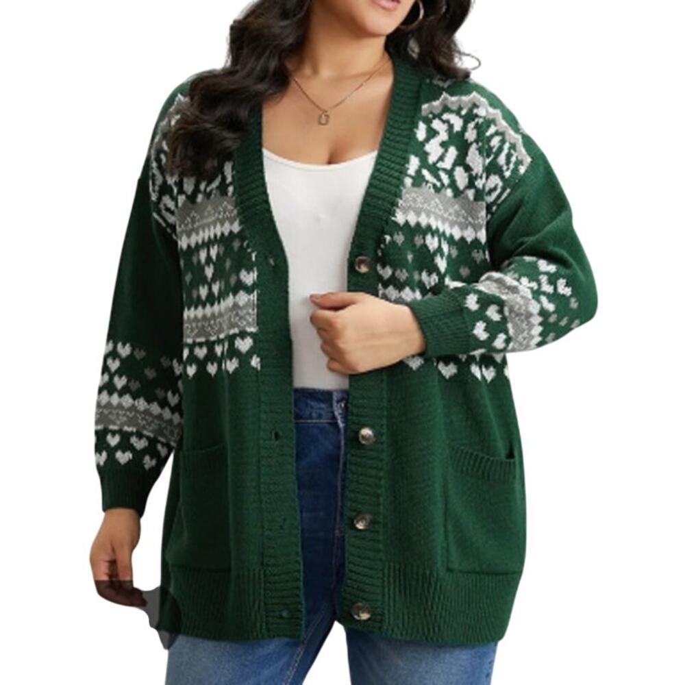 Torrid Green Cardigan Sweater Plus Size 2X